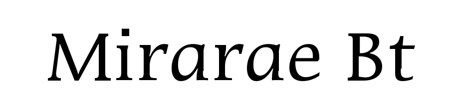 Mirarae BT cкачати шрифт безкоштовно